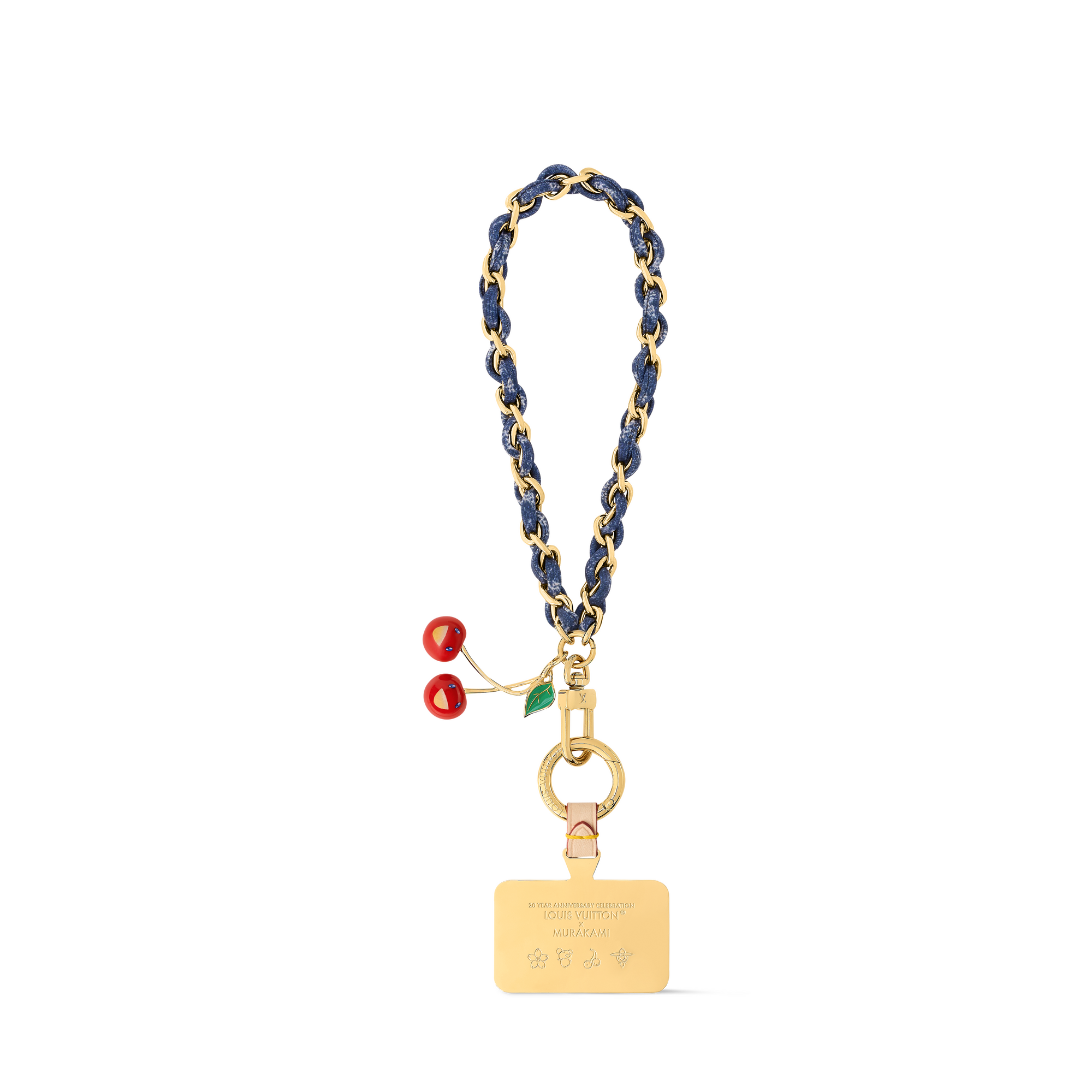 iPhoneアクセサリー LOUIS VUITTON LV x TM Denim Cerise Phone Holder - Luxury Key Holders and Bag